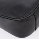 GUCCI Bamboo Hand Bag Leather Black Silver 001 1638 Auth ka6269-17