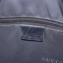 GUCCI Bamboo Hand Bag Leather Black Silver 001 1638 Auth ka6269-21