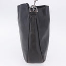GUCCI Bamboo Hand Bag Leather Black Silver 001 1638 Auth ka6269-5
