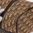 Christian Dior Trotter Canvas Hand Bag Brown Gold Auth ka627-12