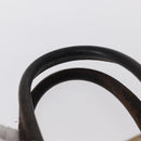 Christian Dior Trotter Canvas Hand Bag Brown Gold Auth ka627-9