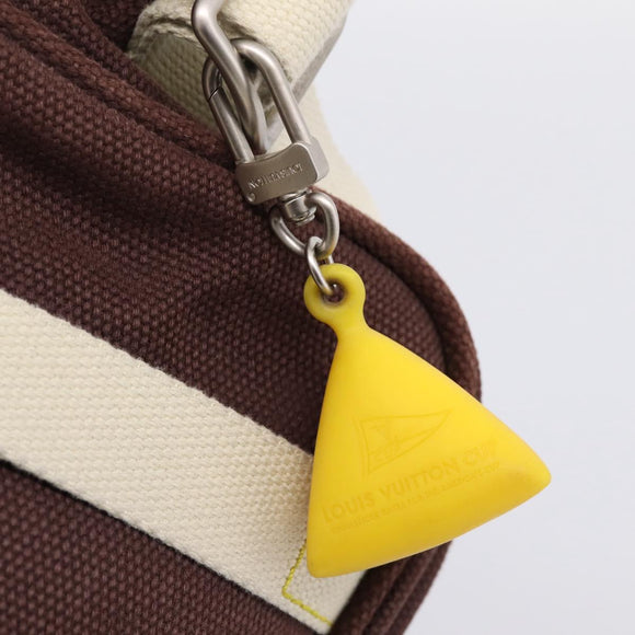 LOUIS VUITTON Antigua Buzzus PM Shoulder Bag Canvas Brown M40080 LV Auth ka6270