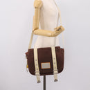 LOUIS VUITTON Antigua Buzzus PM Shoulder Bag Canvas Brown M40080 LV Auth ka6270-23