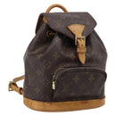 LOUIS VUITTON Monogram Montsouris PM Backpack M51137 LV Auth ka6277-1