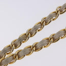 CHANEL COCO Mark Chain Shoulder Bag Lamb Skin Ivory Gold Tone CC Auth ka6278A-11