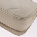CHANEL COCO Mark Chain Shoulder Bag Lamb Skin Ivory Gold Tone CC Auth ka6278A-16