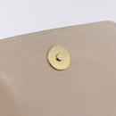CHANEL COCO Mark Chain Shoulder Bag Lamb Skin Ivory Gold Tone CC Auth ka6278A-20