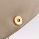 CHANEL COCO Mark Chain Shoulder Bag Lamb Skin Ivory Gold Tone CC Auth ka6278A-21