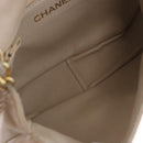 CHANEL COCO Mark Chain Shoulder Bag Lamb Skin Ivory Gold Tone CC Auth ka6278A-23