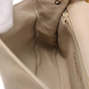 CHANEL COCO Mark Chain Shoulder Bag Lamb Skin Ivory Gold Tone CC Auth ka6278A-25