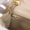 CHANEL COCO Mark Chain Shoulder Bag Lamb Skin Ivory Gold Tone CC Auth ka6278A-29