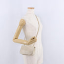 CHANEL COCO Mark Chain Shoulder Bag Lamb Skin Ivory Gold Tone CC Auth ka6278A-32