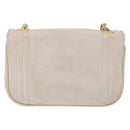 CHANEL COCO Mark Chain Shoulder Bag Lamb Skin Ivory Gold Tone CC Auth ka6278A-4