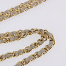 CHANEL COCO Mark Chain Shoulder Bag Lamb Skin Ivory Gold Tone CC Auth ka6278A-9