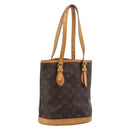 LOUIS VUITTON Monogram Bucket PM Shoulder Bag M42238 LV Auth ka6280-1