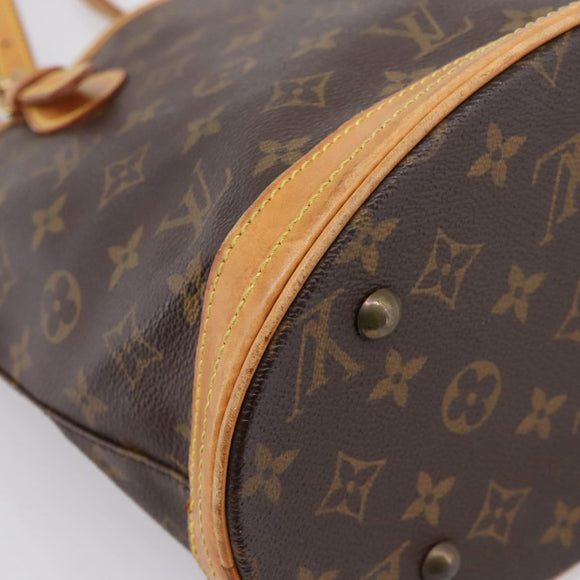 LOUIS VUITTON Monogram Bucket PM Shoulder Bag M42238 LV Auth ka6280