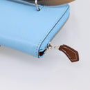 HERMES Nouveau To Go Ship Shoulder Wallet Leather Lavande Auth ka6284SM-16