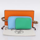 HERMES Nouveau To Go Ship Shoulder Wallet Leather Lavande Auth ka6284SM-12
