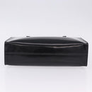 PRADA Hand Bag Patent Black Silver Auth ka6287-5