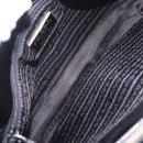 PRADA Hand Bag Patent Black Silver Auth ka6287-10