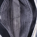 PRADA Hand Bag Patent Black Silver Auth ka6287-30