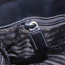 PRADA Hand Bag Patent Black Silver Auth ka6287-33