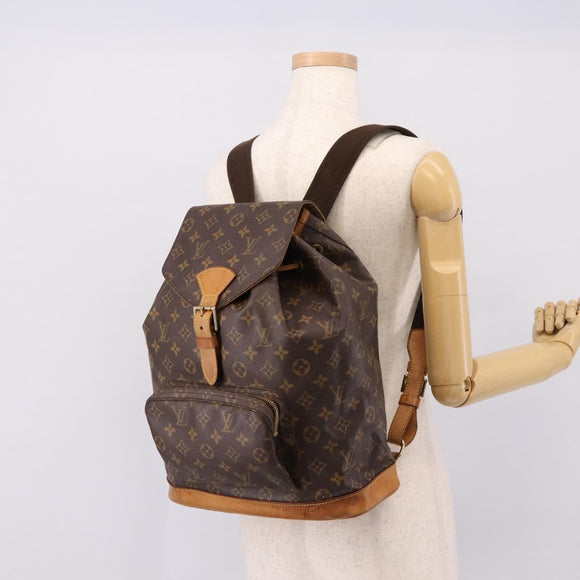 LOUIS VUITTON Monogram Montsouris GM Backpack M51135 LV Auth ka6288