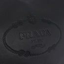 PRADA Shoulder Bag Leather Black Gold Tone Auth ka6289M-14