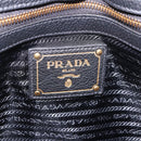 PRADA Shoulder Bag Leather Black Gold Tone Auth ka6289M-15