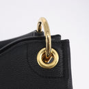 PRADA Shoulder Bag Leather Black Gold Tone Auth ka6289M-8