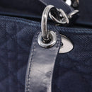 Christian Dior Lady Dior Canage Hand Bag Denim 2way Blue Silver Auth ka6292V-11