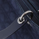 Christian Dior Lady Dior Canage Hand Bag Denim 2way Blue Silver Auth ka6292V-12