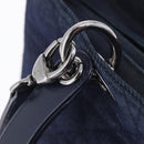 Christian Dior Lady Dior Canage Hand Bag Denim 2way Blue Silver Auth ka6292V-13