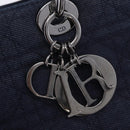 Christian Dior Lady Dior Canage Hand Bag Denim 2way Blue Silver Auth ka6292V-23
