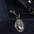 Christian Dior Lady Dior Canage Hand Bag Denim 2way Blue Silver Auth ka6292V-24
