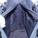 Christian Dior Lady Dior Canage Hand Bag Denim 2way Blue Silver Auth ka6292V-28