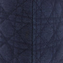 Christian Dior Lady Dior Canage Hand Bag Denim 2way Blue Silver Auth ka6292V-5