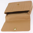 CHANEL Mademoiselle Hand Bag Caviar Skin Beige Gold Tone CC Auth ka6295V-19