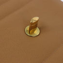 CHANEL Mademoiselle Hand Bag Caviar Skin Beige Gold Tone CC Auth ka6295V-21