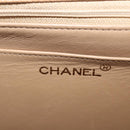 CHANEL Mademoiselle Hand Bag Caviar Skin Beige Gold Tone CC Auth ka6295V-22