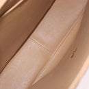CHANEL Mademoiselle Hand Bag Caviar Skin Beige Gold Tone CC Auth ka6295V-24