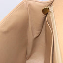 CHANEL Mademoiselle Hand Bag Caviar Skin Beige Gold Tone CC Auth ka6295V-26