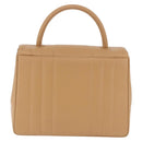 CHANEL Mademoiselle Hand Bag Caviar Skin Beige Gold Tone CC Auth ka6295V-4
