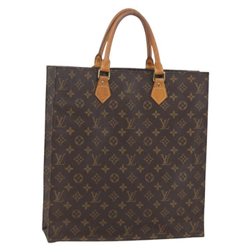LOUIS VUITTON Monogram Sac Plat Hand Bag M51140 LV Auth ka630