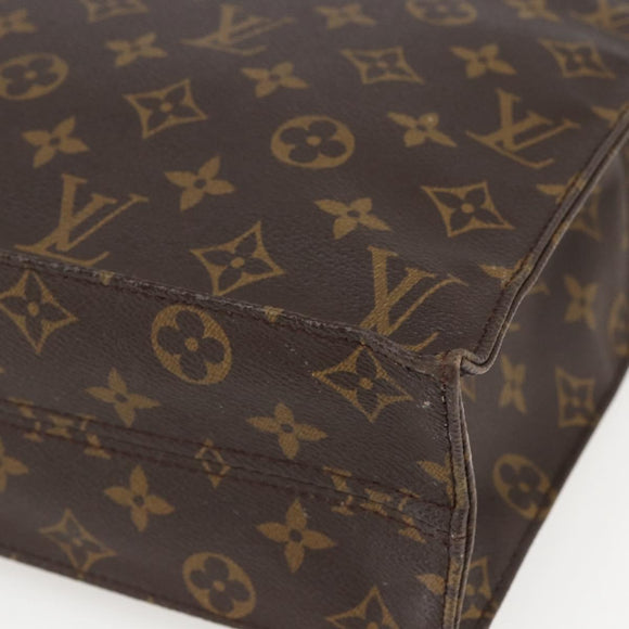 LOUIS VUITTON Monogram Sac Plat Hand Bag M51140 LV Auth ka630