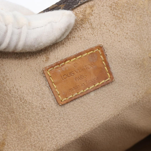 LOUIS VUITTON Monogram Sac Plat Hand Bag M51140 LV Auth ka630