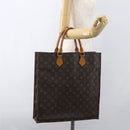 LOUIS VUITTON Monogram Sac Plat Hand Bag M51140 LV Auth ka630-19