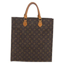 LOUIS VUITTON Monogram Sac Plat Hand Bag M51140 LV Auth ka630-13