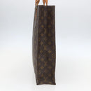 LOUIS VUITTON Monogram Sac Plat Hand Bag M51140 LV Auth ka630-3