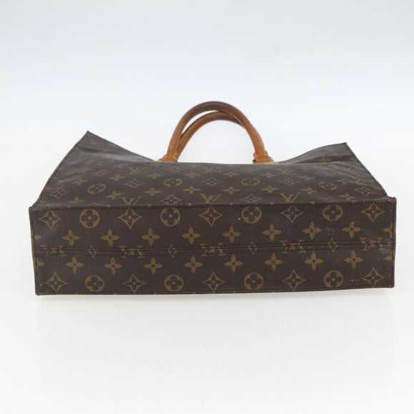 LOUIS VUITTON Monogram Sac Plat Hand Bag M51140 LV Auth ka630